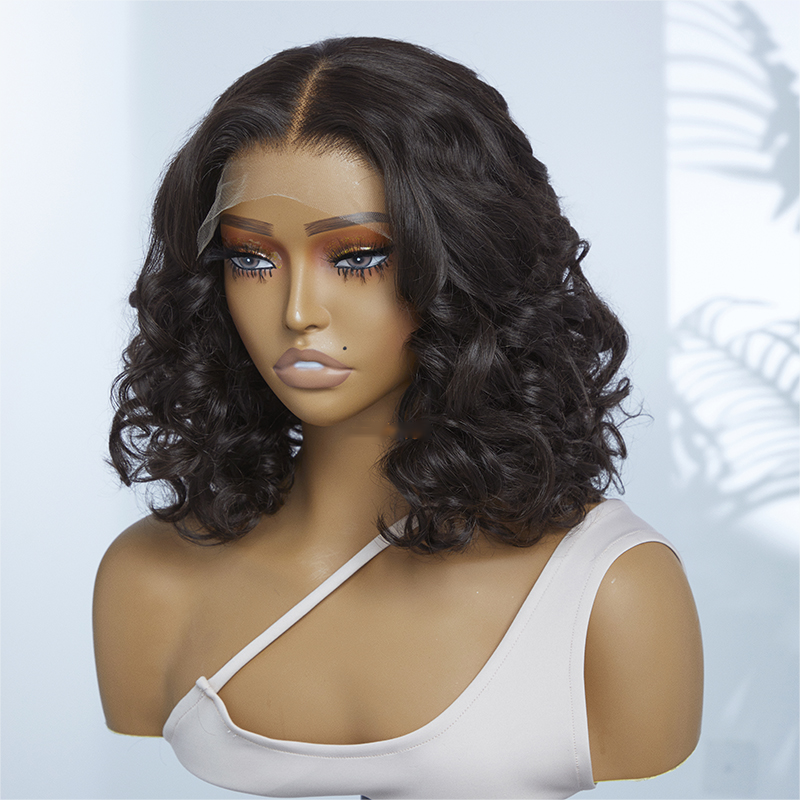 Natural Black Loose Wave Glueless HD Lace Wig | Pre-plucked & Effortless
