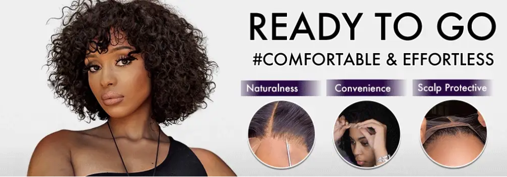 Wig with Optional Cap Size -- No More Frustration