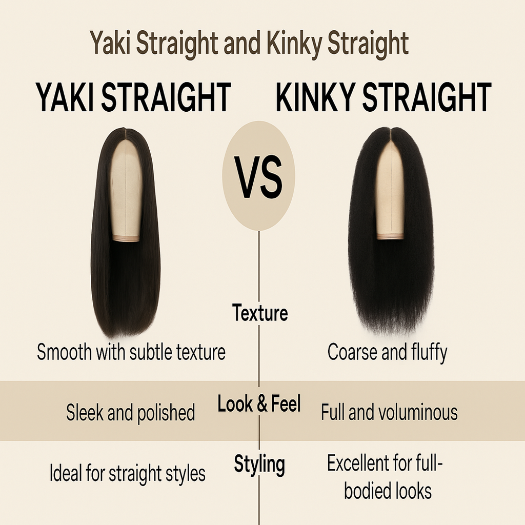 【2025】What Are the Differences Between Yaki Straight and Kinky Straight?