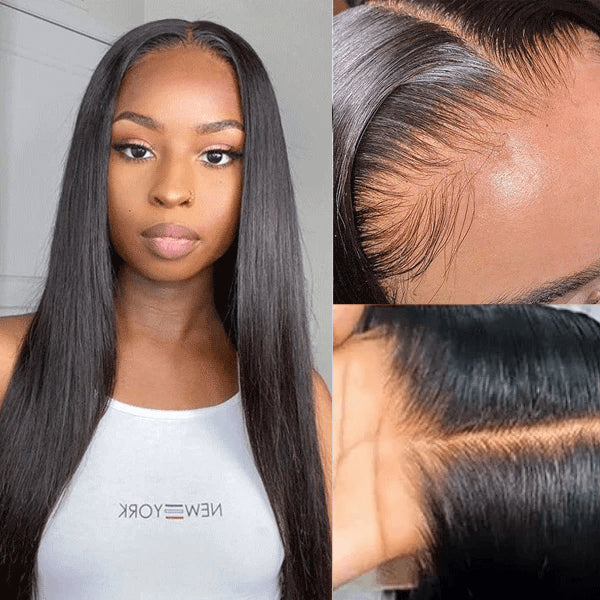 Worth | Silky Straight 5x5 Undetectable Invisible Lace Glueless Closure Lace Wig | Real HD Lace-01