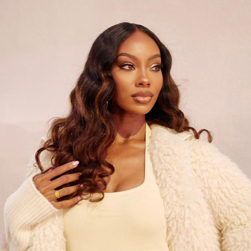 Brown Highlight Loose Wave 7*6 HD Lace Wig-01