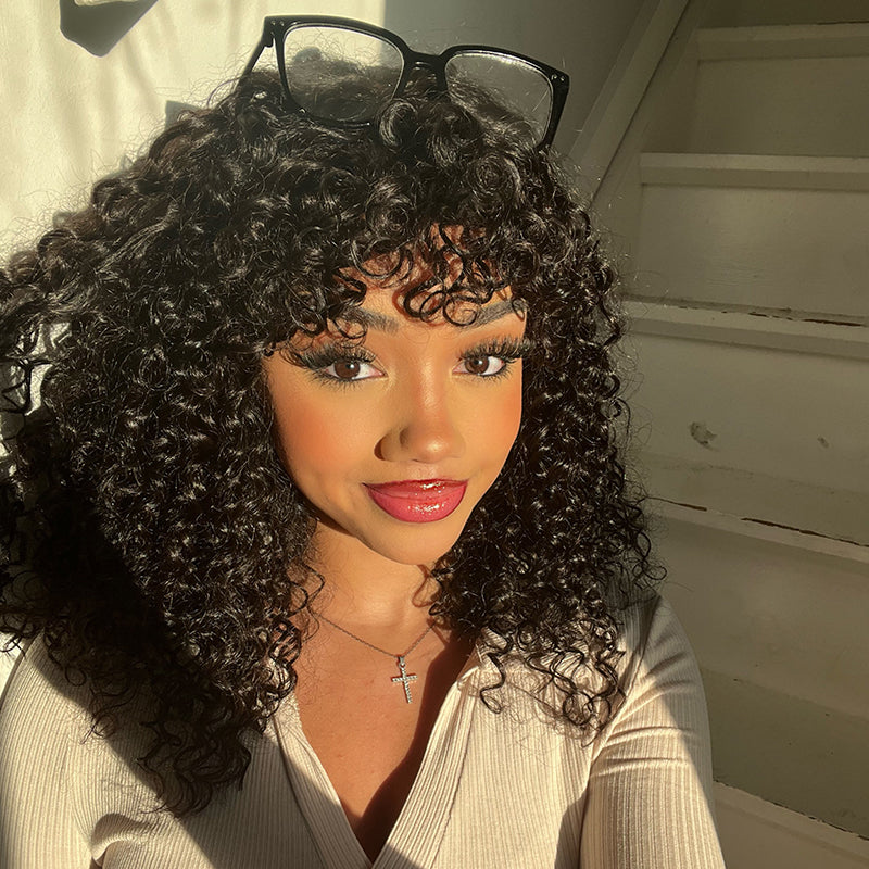 Worth | Posh Curl Bang Wig 100% Human Hair-01