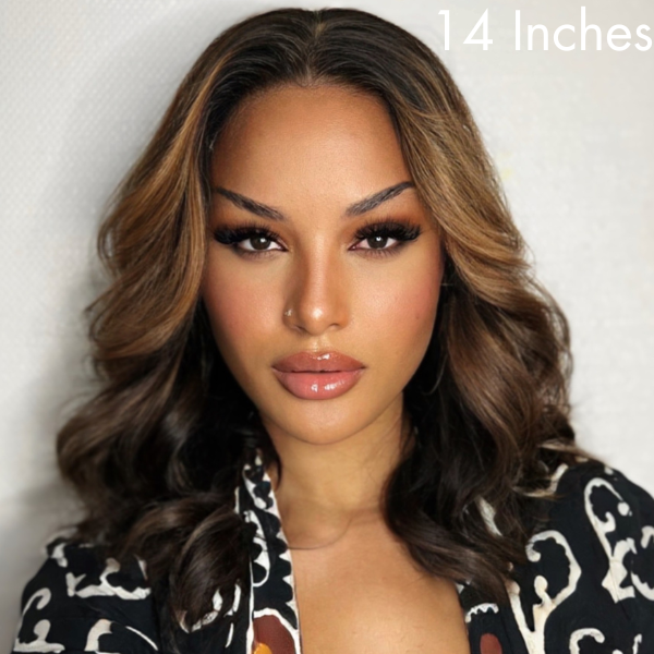 Worth | Breathable Cap Blonde Mix Black Loose Wave Glueless 5x5 Closure HD Lace Wig-04