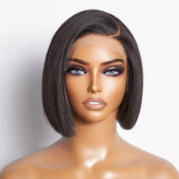 Worth | Put On & Go Blunt Cut Straight Bob Minimalist HD Lace Glueless C Part Wig