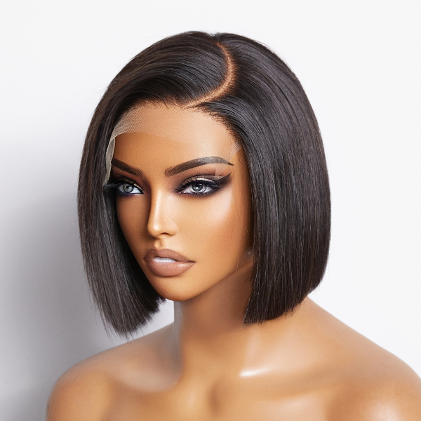 Worth | Put On & Go Blunt Cut Straight Bob Minimalist HD Lace Glueless C Part Wig