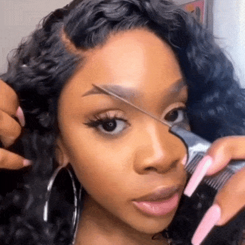 ReadytoGo Brazilian Curly Glueless 4x4 Closure Lace Wig Side Part-02