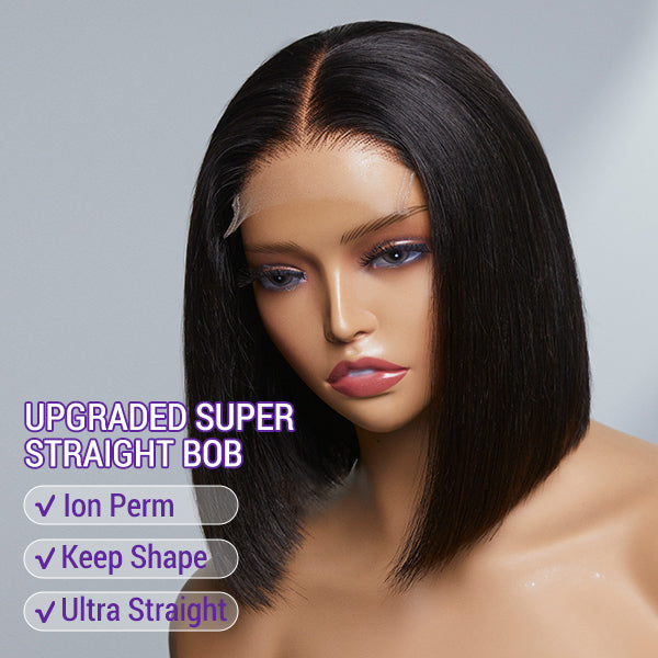 Worth |Ion Perm Ultra Straight Glueless Minimalist HD Lace Bob Wig Ready To Go