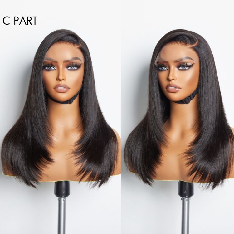 Worth | Trendy Layered Cut Glueless Minimalist Lace Wig 100% Human Hair-01