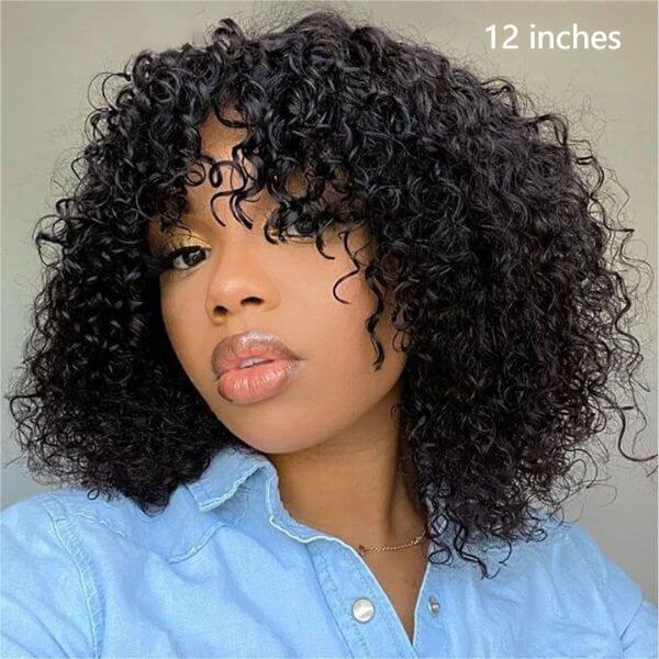 Worth | ReadytoGo Short Curly Bob Wig With Bangs Glueless HD Lace Wig-07