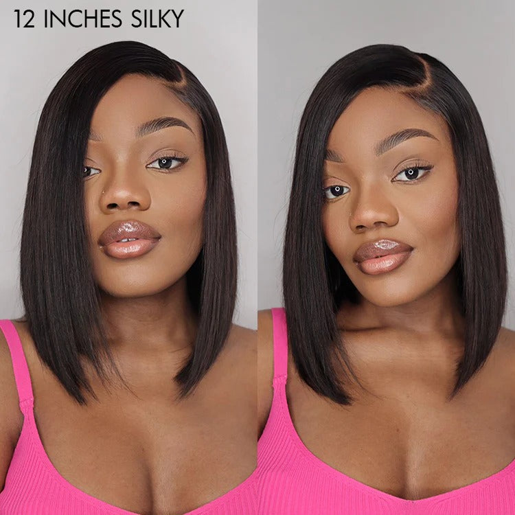 ReadytoGo New Launch Glueless Bob Frontal T Part Lace Wig| PrePlucked+KnotsBleached-08
