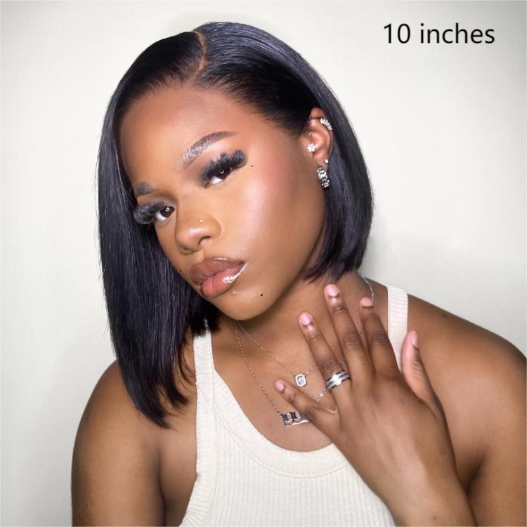 ReadytoGo New Launch Glueless Bob Frontal T Part Lace Wig| PrePlucked+KnotsBleached-04