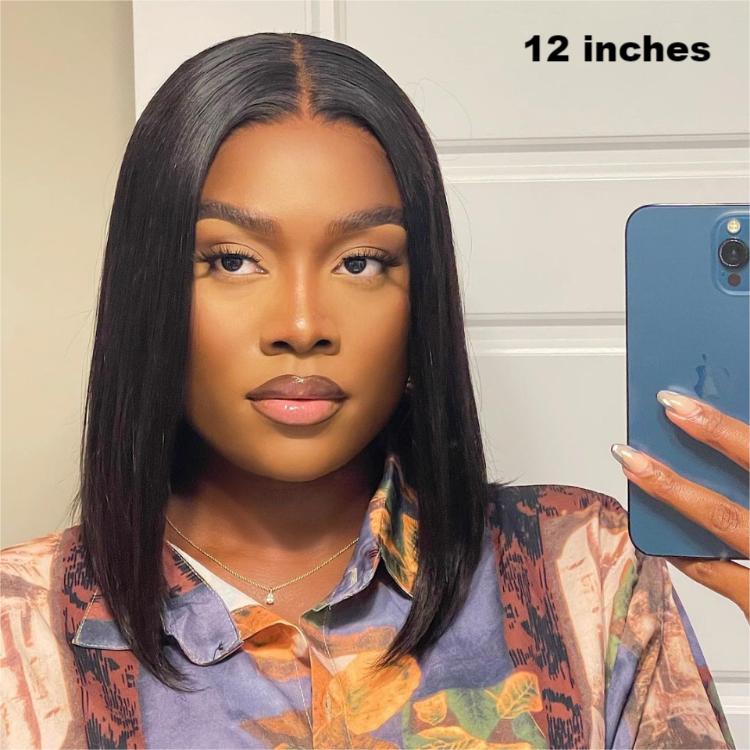 PreMax Wigs | ReadytoGo Silk Straight Bob Glueless 4x4 Closure Lace Wig-07