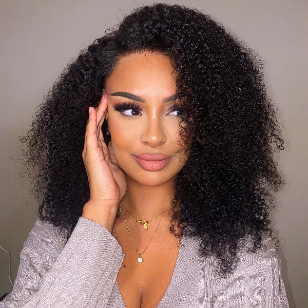 Outlet | Afro Glueless 13x4 Frontal Lace Wig-01