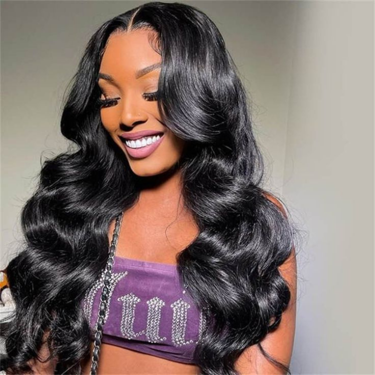 Worth | Natural Black Body Wave 5x5 Closure Lace Glueless Long Wig 100% Human Hair-01