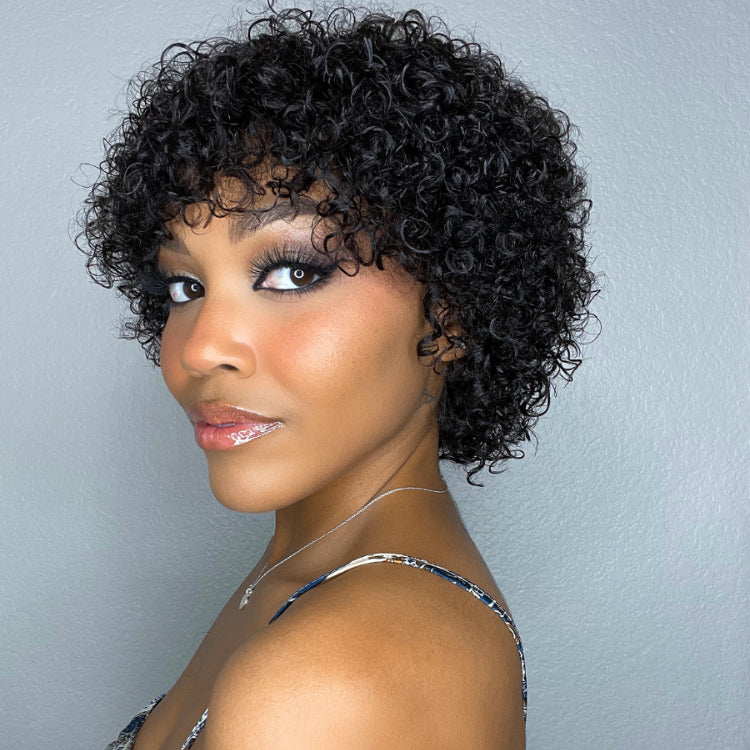 ReadytoGo Ultra Natural Lightweight Bouncy Glueless Wig With Bangs-02