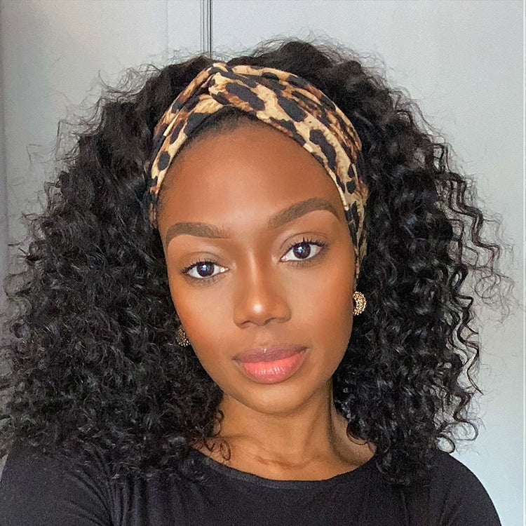Worth I Deep Wave Glueless Curly Bob Wig Headband Wig 100% Human Hair-01