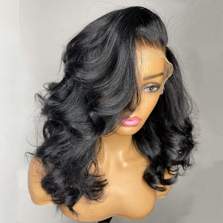 Outlet |Body Wave HD Lace 13x4 Full Frontal Lace Long Wig-04