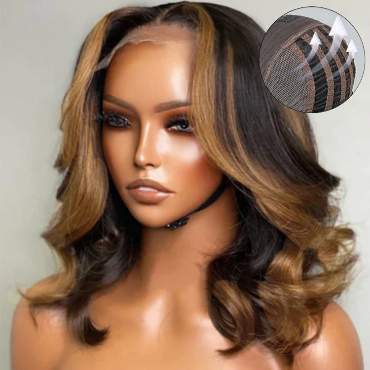 Outlet | ReadytoGo Blonde Mix Black Loose Wave Glueless 5x5 Closure HD Lace Wig-01