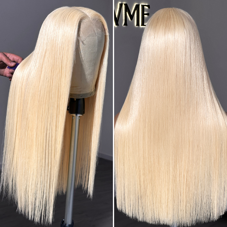 Worth | Blonde 613 Silky Straight 13*4 Frontal Silky Straight Wig Pre-cut & Plucked & Bleached-06