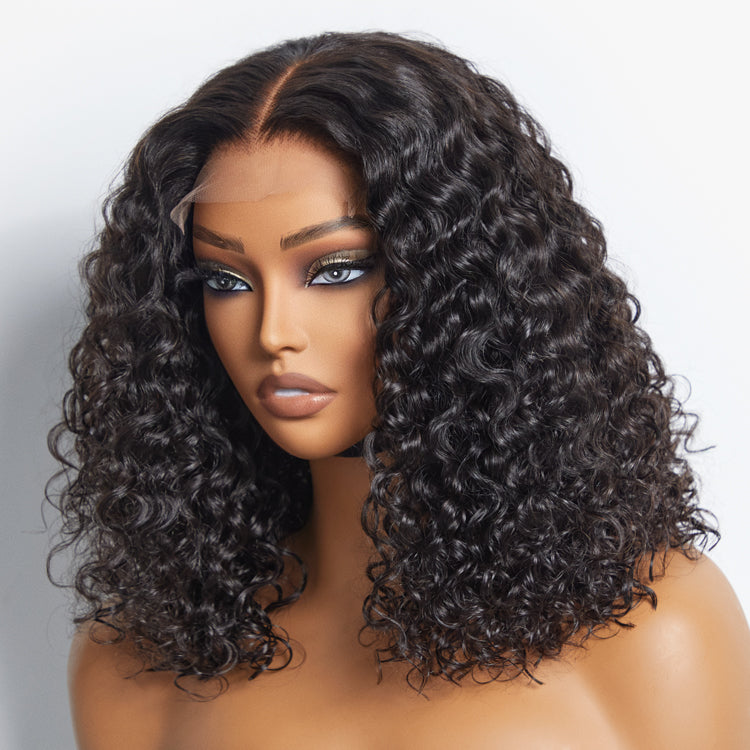 [boity.95]'s Special Link 1 Sec Install Wig | 180% Density ReadytoGo Soft Deep Curl Bob Glueless 4x4 Closure Lace Wig-18
