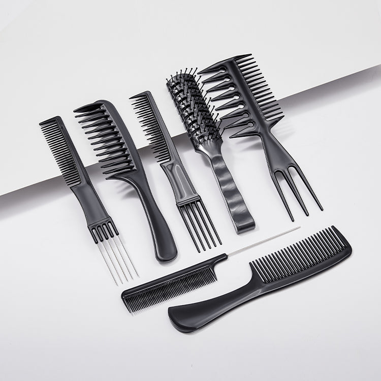 Free Gifts 7pcs 1 Set Antistatic Heat Resistant Hair Comb Set For All Hair Types & Styles-01