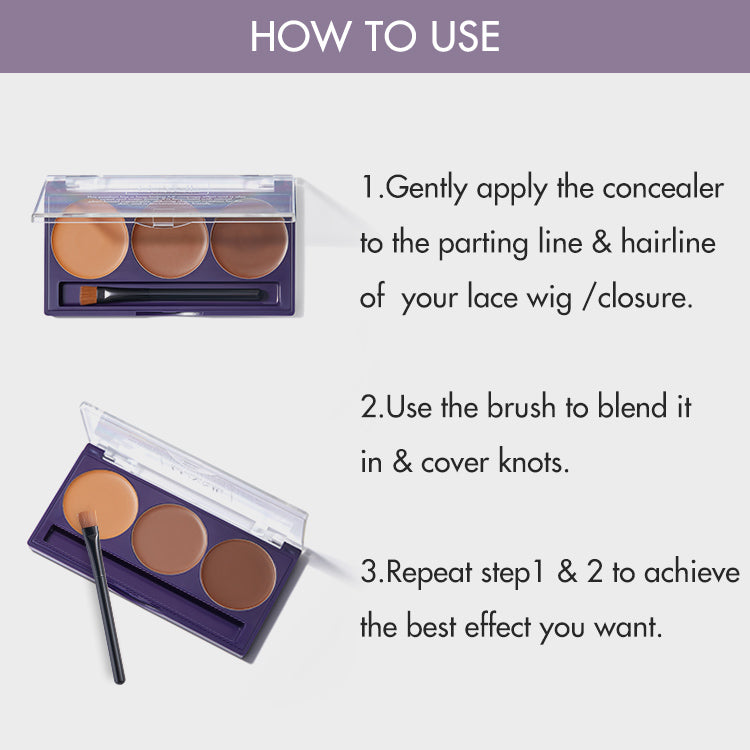 Wig Knots Healer with a Brush, for Lace Wigs, for Frontal Part and Hairline | SA Only-07