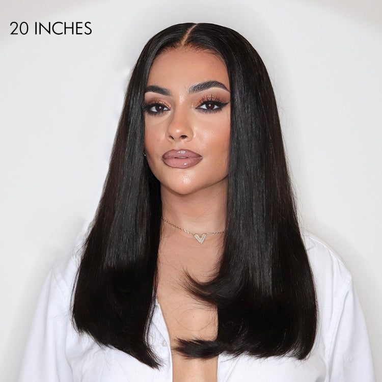 200% Mega Density | Silky Straight Glueless 5x5 Closure HD Lace Long Wig 100% Human Hair