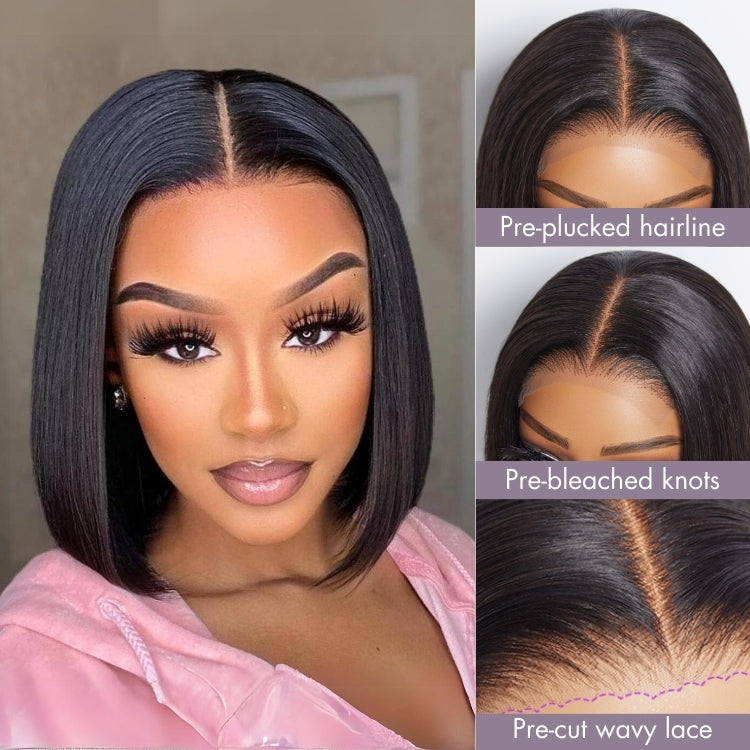 PreMax Wigs | ReadytoGo Silk Straight Bob Glueless 4x4 Closure Lace Wig-03
