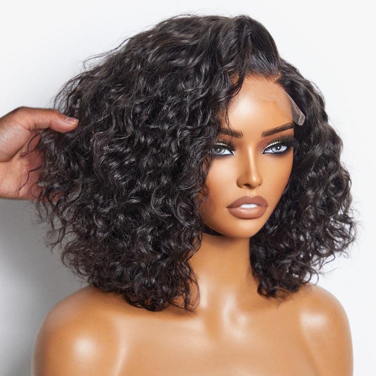 Water Wave C Parted Glueless Undetectable Minimalist Lace Wig