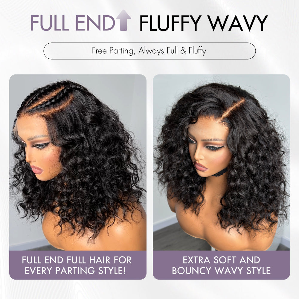 PreMax Wigs |Luvme Hair PartingMax Glueless Wig Water Wave Versatile 7x6 Closure HD Lace Short Wig Ready to Go