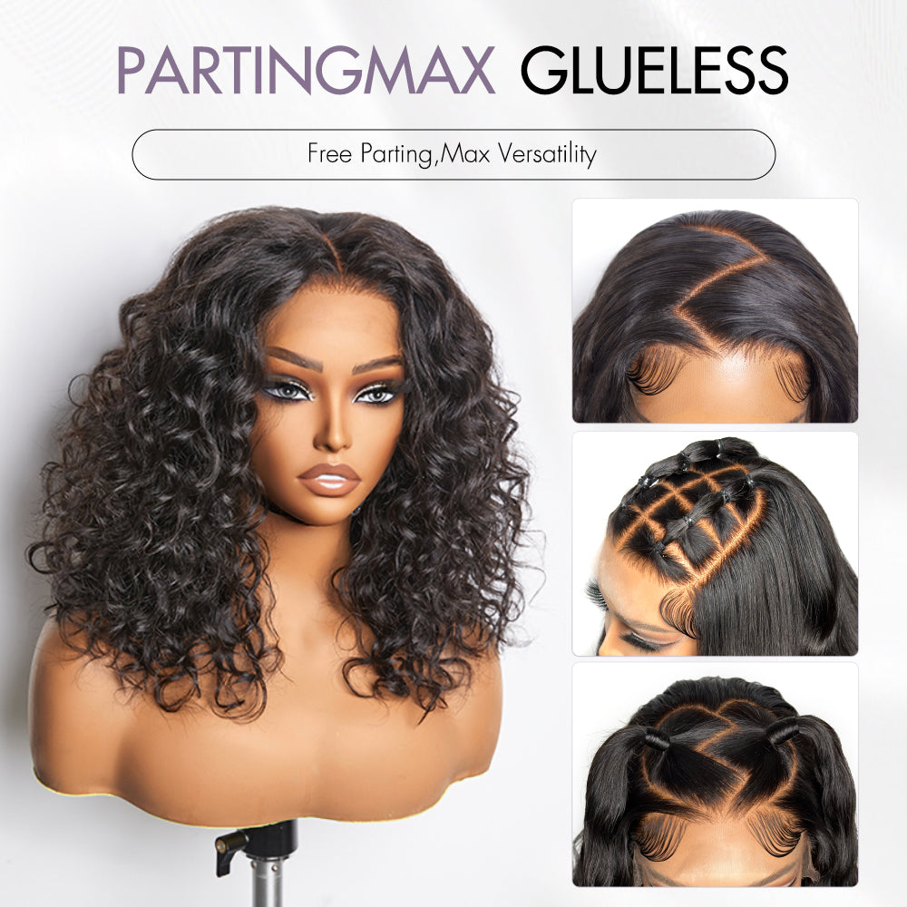 Luvme Hair PartingMax Glueless Wig Water Wave Versatile 7x6 Closure HD Lace Short Wig Ready to Go