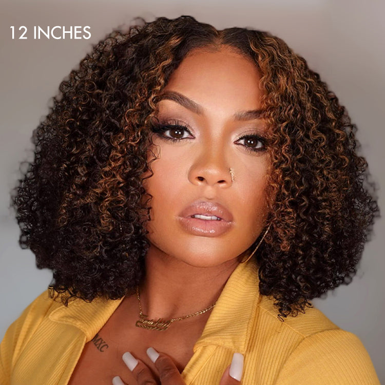 Worth | 4C Edges | Highlight Afro Curls Glueless 5x5 Closure Undetectable HD Lace Wig-03