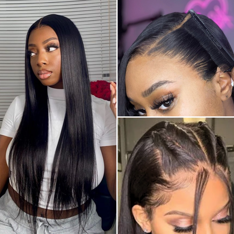 Worth | Natural Black Silk Straight13x4 Frontal Lace Wig 100% Human Hair-03