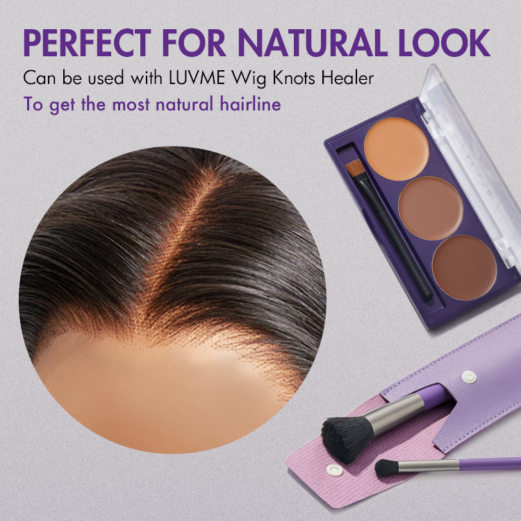Lace Wig Knot Concealer Brush Set for a Natural Hairline, Two Sizes Cover All Needs-02