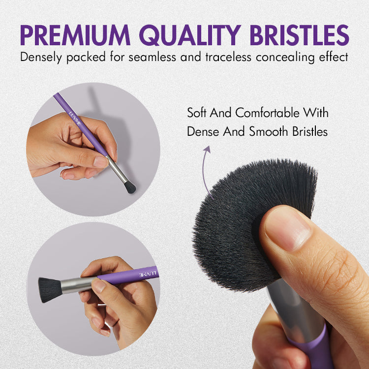 Lace Wig Knot Concealer Brush Set for a Natural Hairline, Two Sizes Cover All Needs-04