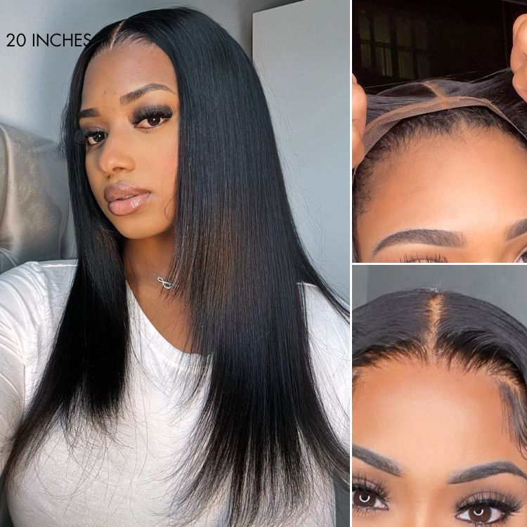 OUTLET | Trendy Layered Cut Glueless 5x5 Closure Lace Undetectable Lace Wig 100% Human Hair-02