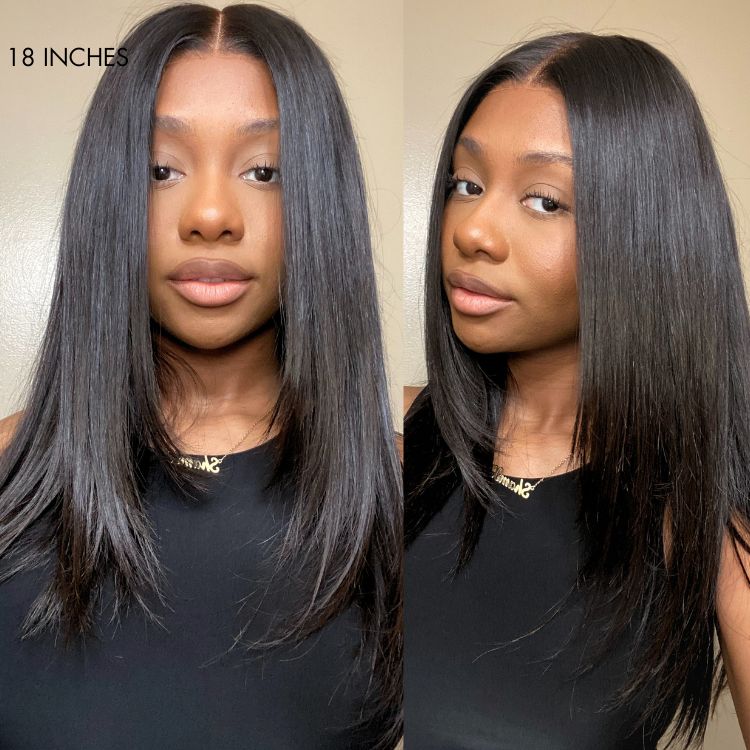 OUTLET | Trendy Layered Cut Glueless 5x5 Closure Lace Undetectable Lace Wig 100% Human Hair-05