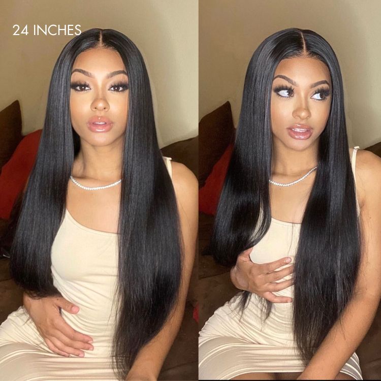 Worth | Luvme Hair 180% Density Silky Straight Glueless 5x5 Closure HD Lace Long Wig