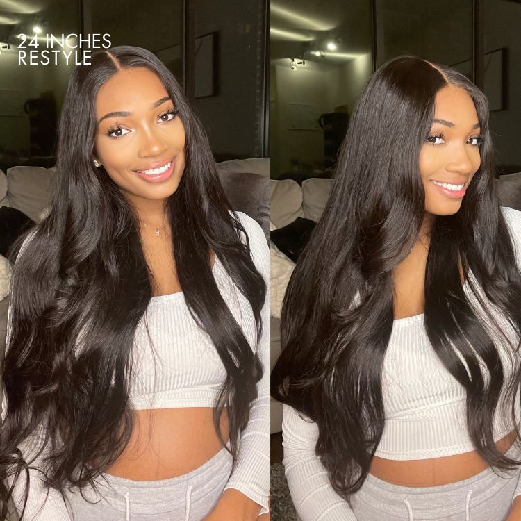 Worth | Luvme Hair Silky Straight Glueless 5x5 Closure HD Lace Long Wig-09
