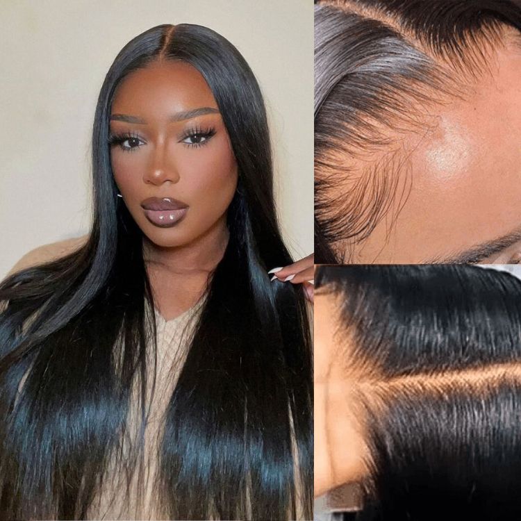 Worth | Luvme Hair 180% Density Silky Straight Glueless 5x5 Closure HD Lace Long Wig