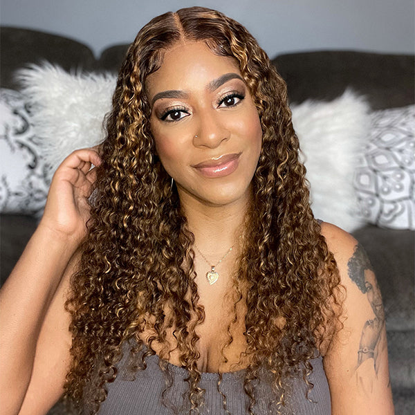 Worth | Stunning Mix Color Curly Wig 20 Inches