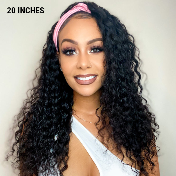 Outlet | Stuning Natural Black Deep Wave Wigs 100% Human Hair