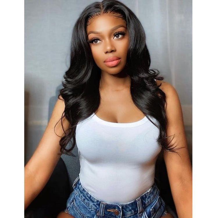 Worth | Undetectable Invisible Lace & Regular Lace Natural Black Body Wave Wigs Full Lace Free Part-02