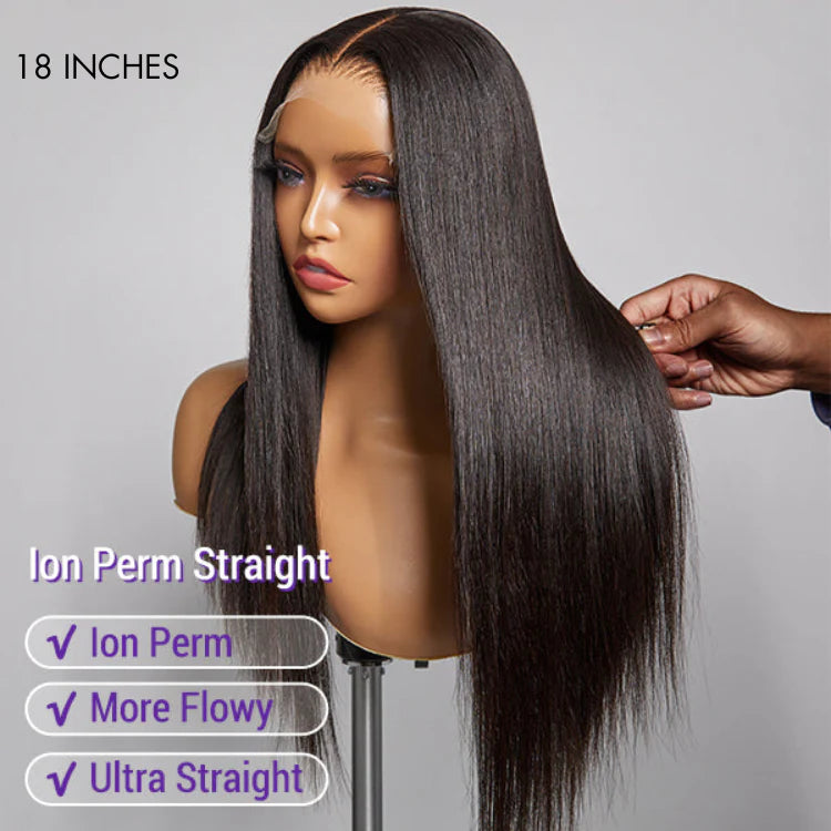 Worth | Natural Black Straight Wigs Middle Part HD Lace & Regular Lace-03