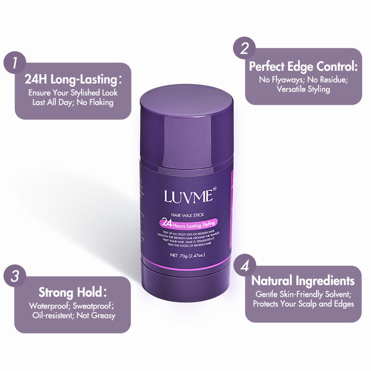 Hair Wax Stick 24 Hours Lasting for Flyaways, Edge Control, Baby Hair, Non-greasy Styling | ZA Only-04