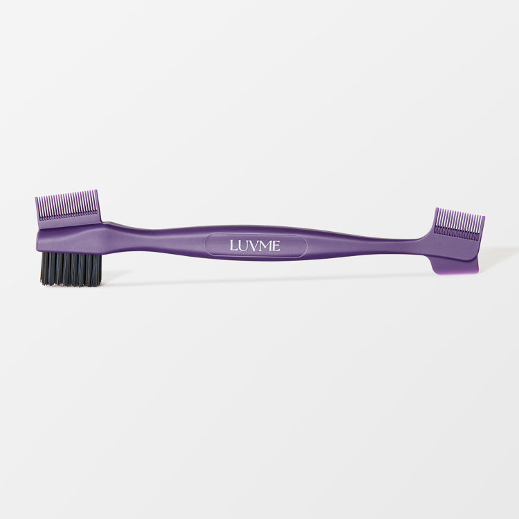 Double-sided Edge Control Brush for Babyhair Styling and Glue Application