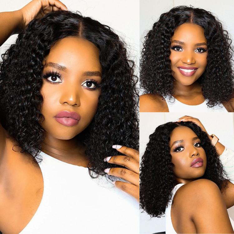 [just_loloooo]'s Special Link 1 Sec Install Wig | 180% Density ReadytoGo Soft Deep Curl Bob Glueless 4x4 Closure Lace Wig-15