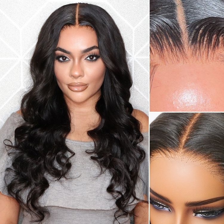 Outlet | PreMax Wigs | Super Natural Hairline Loose Body Wave Glueless 5x5 Closure HD Lace Wig-10
