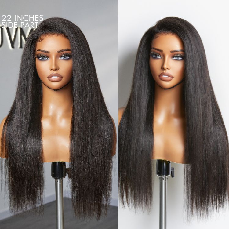 Worth I Luvme Hair Yaki Straight 13x5 Closure HD Lace Glueless Long Wig Pre-Cut Lace-04