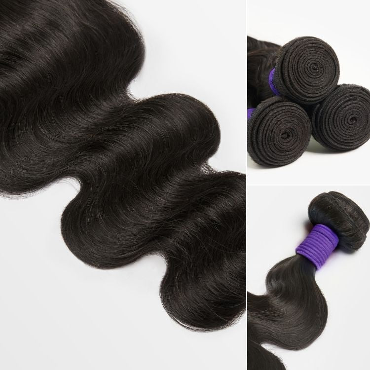 Upgraded Brazilian Hair | 3pcs Body Wave 100% Virgin Human Hair Bundles